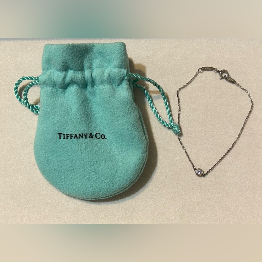 Aquamarine diamonds by the yard bracelet from Tiffany & Co.